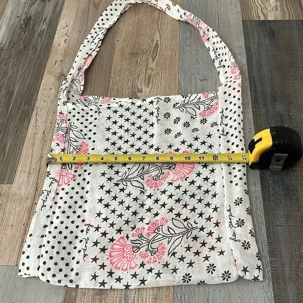 Free‎ People Bag Gauze Boho Reusable Shopping Tote Floral